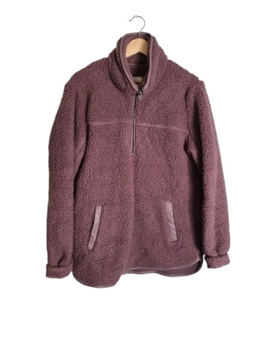 Abercrombie & Fitch Plush Sherpa Half-Zip Pullover Jacket Size L | Y2K Lounge